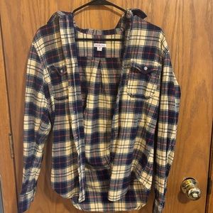 vintage plaid button up flannel